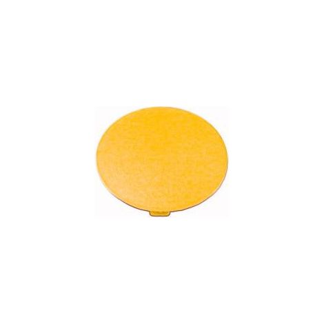 Étiquette bouton ' coup de poing ' jaune sans inscription EATON M22-XDP-Y