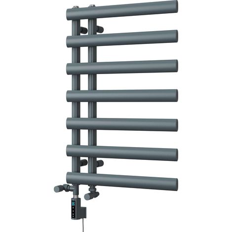 Elyan - Anthracite Dual Fuel Towel Rail H766mm x W500mm Thermostatic WIFI (1/3)