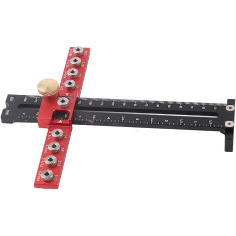 Localisateur de guide de forage, positionnement précis, localisateur de poinçons avec compact, polyvalent et durable pour bricolage à la maison pour porte (1/5)
