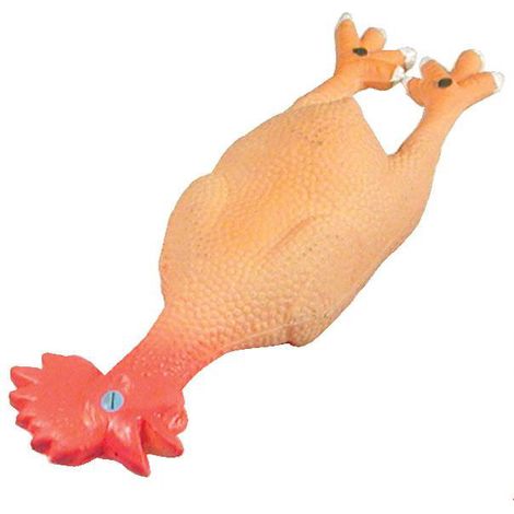 25 cm Gallina: Gioco in lattice con squeaker Gallina per cani