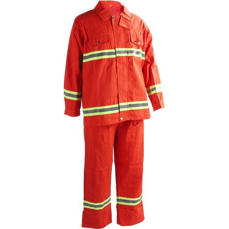 Combinaison de sécurité ignifugée, isolation thermique, vêtement de protection en coton zippé avec bande réfléchissante, type 97 M (1/5)