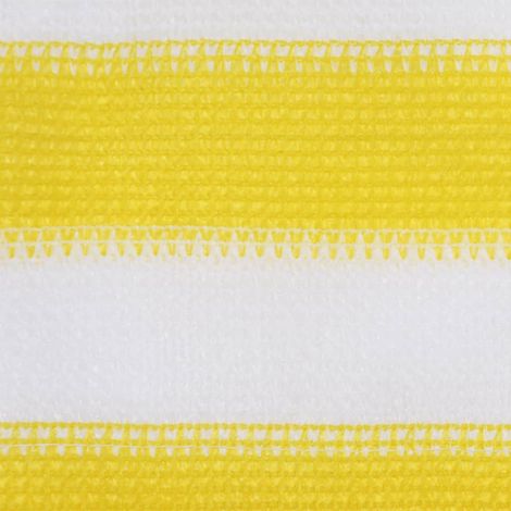 Maison Exclusive - Paravento da Balcone Giallo e Bianco 120x600 cm in HDPE