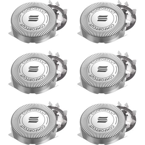 6 têtes de rasage de rechange pour rasoirs Philips, compatibles avec SH30/5