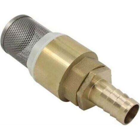 Clapet anti retour avec crepine 1/2 3/4 1 pouce avec douille 12 16 19mm - clapet de pied clapet crepine anti retour (Filetage 3/4 pollice + Raccords de tube 16mm)