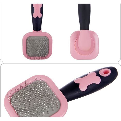 Brosse pour chien et chat, convient aux poils courts et longs. Brosse douce pour chat.