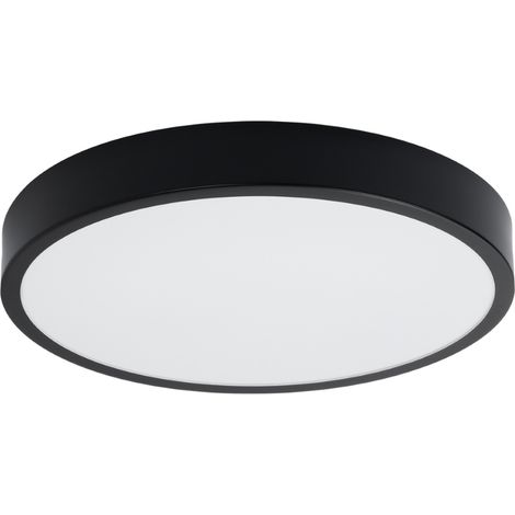 Plafonnier moderne rond noir Ø50 LED 32W Pure Lume (1/5)