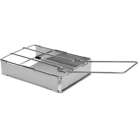 Klappbarer Toastständer aus Edelstahl, tragbarer Ständer für Picknicks und Grillabende (1/5)
