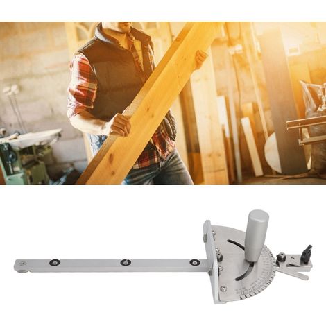 Guide d'onglet en aluminium résistant à l'usure, haute précision, pour scie à table et travail du bois (1/5)
