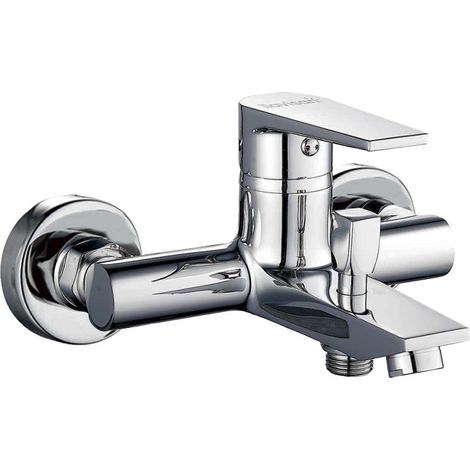 Kibath Grifo de Bañera monomando DEN acabado CROMO brillo fabricado en latón (1/5)