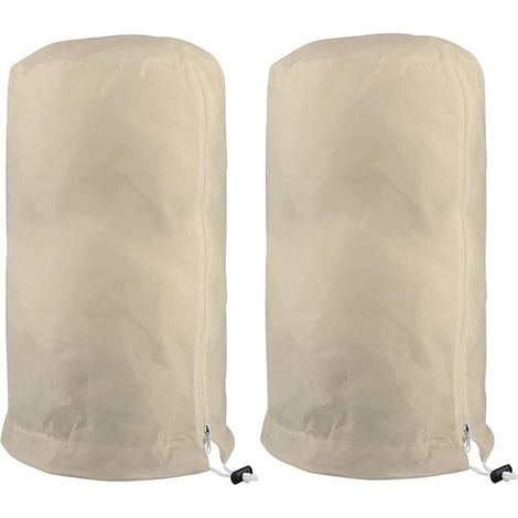 Lot de 2 voiles d'hivernage non-tissé beige, 60×80 cm – DELKEVIC (1/5)