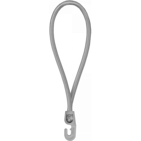 Spanngummi mit Haken in Grau 25 cm