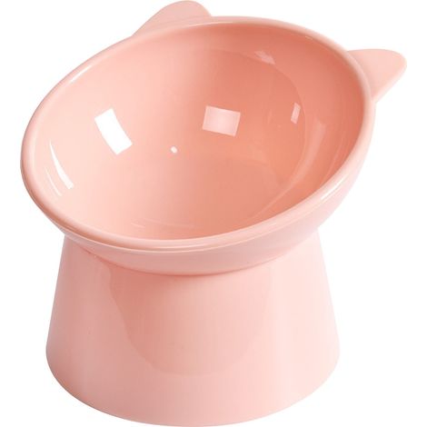 Bol Alimentaire Pour Chat - Incliné 15° - Surélevé - Anti-déversement - Base Antidérapante - En Polycarbonate Transparent - Pour Chats et Petits Chiens - 1 Pièce (1/3)
