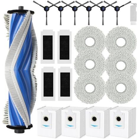 Pices de Rechange pour ECOVACS DEEBOT T30S/ T30S Pro Aspirateur, Kit accessoires Comprenant 1 Brosse Principale, 4 Filtres HEPA, 6 Brosses Latrales, 6 Serpillires, 4 Sacs Poussire (1/5)