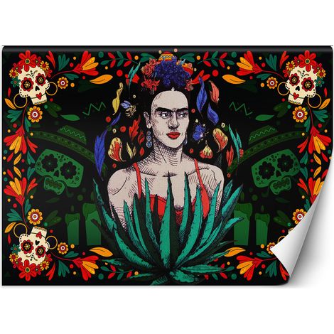 Fototapete Frida Kahlo in mexikanischem Relief 200x140 cm (1/5)