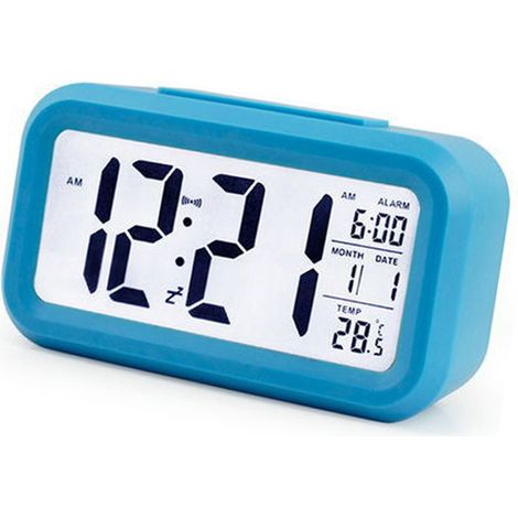 Digitaler LED-Wecker mit Nachtlicht, Temperaturanzeige, Schlummerfunktion und Datumsanzeige, ideal für Kinder und Schüler. (1/5)