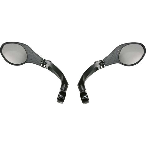 Rétroviseur gauche + droit pour vélo électrique VAE trottinette rotule orientable avec catadioptre design fixation sur cintre diamètre 21mm à 26mm universel (1/4)