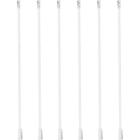 Lot de 6 baguettes pour stores vénitiens verticaux, tiges de traction en plastique pour rideaux verticaux (1/3)