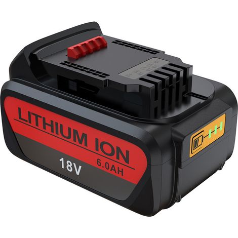 6000mAh Ersatz Akku Für DeWalt DCB184 DCB180 DCB181 DCB182 DCB201 DCB201-2 DCB200 DCB200-2 DCB204-2 DCB205-2 (1/5)