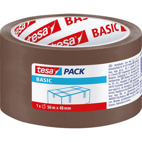 Nastro per Imballaggio 48 X Avana Tesa Basic Pp 36 Pezzi 58573 mm 50 Mt