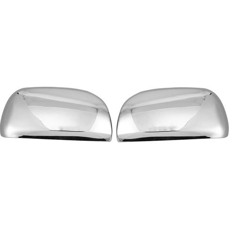 Jeffergarden 2pcs Capuchon de couverture de rétroviseur latéral ABS Décoration chromée Fit pour RAV4 2006-2008-DOU