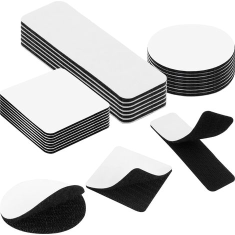 30 pièces Ruban adhésif double face, extra résistant, auto-adhésif, pour murs lisses et surfaces variées (1/5)