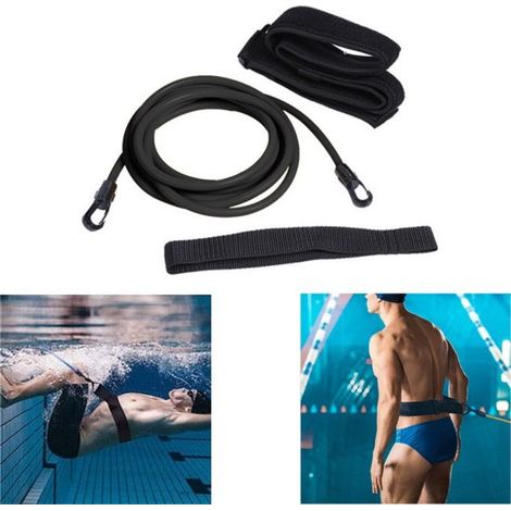 4 Meter langes statisches Schwimmwiderstandsband (Schwarz)