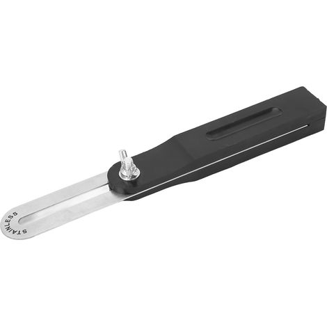 Équerre à onglet bois 20 cm acier inoxydable ABS articulée 360° sans graduation pour chantier traçage bâtiment (1/5)