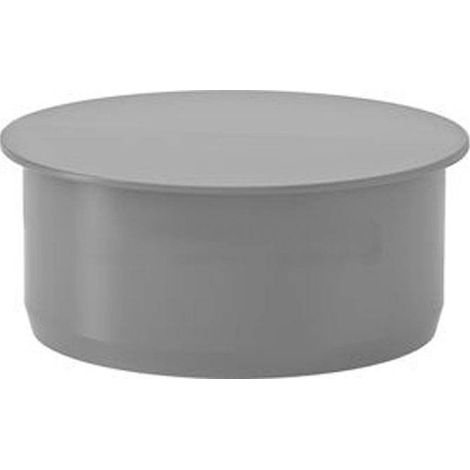 Valsir – Bouchon de manchon HT DN 50 – Raccord instantané à enficher – Polypropylène – Résistant aux agents chimiques – Température max 95°C (1/2)
