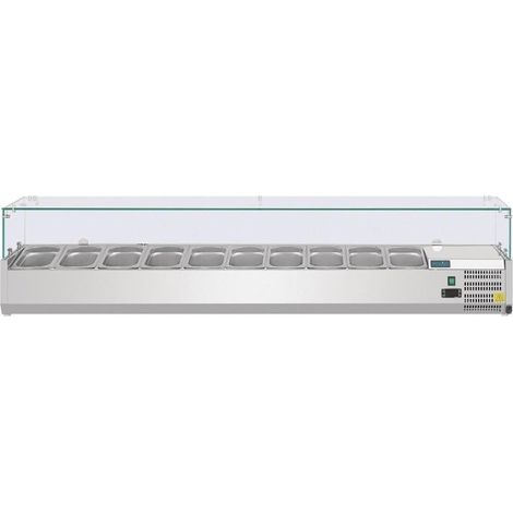 Saladette à Poser - Réfrigérée - 5 à 10 x GN 1/4 - 120cm à 200cm - Polar