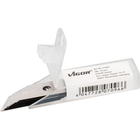 VIGOR Lames de rechange trapézoïdales V1447, 10 pièces 10 pièces (1/3)