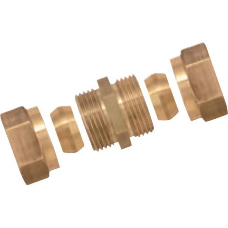 Raccordo idraulico boutte 3416988 unione uguale ottone 8 mm