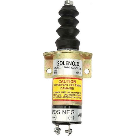 Kit de remplacement d'électrovanne d'arrêt moteur 12 V à boîtier en acier 1504-12C2U1B1S1 (1/4)