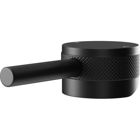 Colore Matt Black Industrial Style High Rise Basin Mixer and Freestanding Mixer Half Knurled Tap Head (1/5)