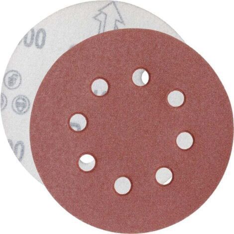 1000 Sanding Discs, Abrasive Discs, 125mm Grit Size, Ideal for Sanding/Polishing/Rust Removal, HSDPS5M100, Pack of 100