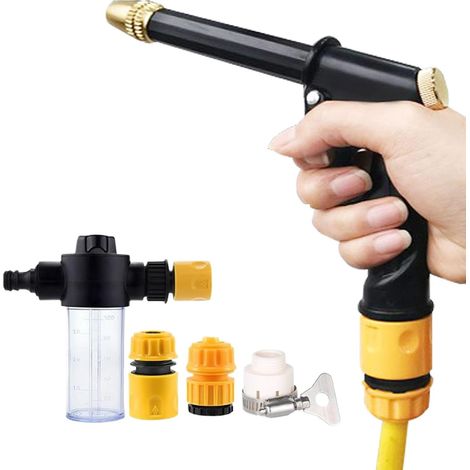 Nettoyeur haute pression portable – avec buse pulvérisateur 4 modes de pulvérisation, machine de lavage de voiture haute pression pour sol de voiture, mur, fenêtre, allée, pelouse, jardin, cour (1/5)