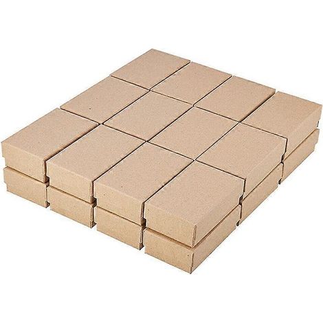 24 boîtes en papier kraft, petites boîtes à bijoux en papier kraft, boîtes d'emballage en carton faites à la main, décorations de mariage (1/5)