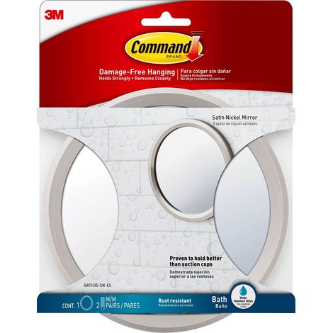 Command Specchio per Il Bagno, Nickel Satinato, BATH35-SN-ES (1/4)