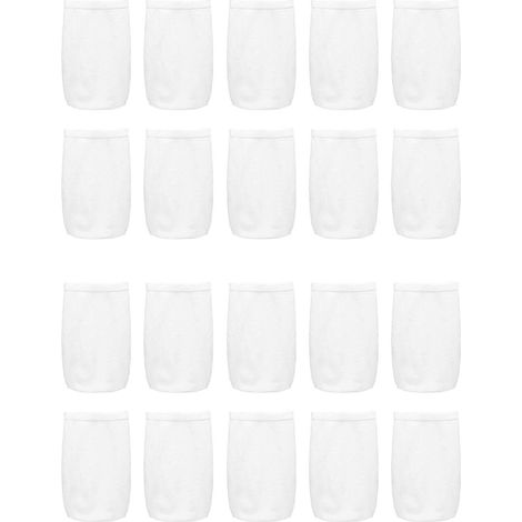Lot de 20 sacs filtrants pour skimmer de piscine, sacs/filets/couvertures de protection parfaits pour protéger votre piscine hors sol ou enterrée. (1/5)