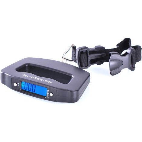Balance électronique pour bagages à main 50kg, mini balance électronique portable à écran LCD, balance à poisson