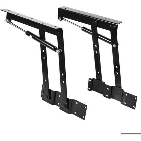 Charnières hydrauliques pour table basse - OKZ® - 2 pièces - Acier robuste - Capacité de charge 50 kg