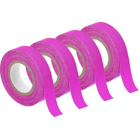 sourcing map Lot de 4 rouleaux ruban adhésif fluorescent néon, 1,5 cm x 10 m, pour décoration fêtes