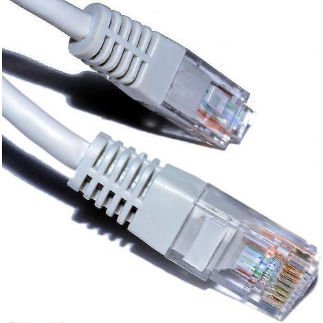 Câble Ethernet RJ45 Cat5E-CCA UTP PATCH 26AWG gris de 15 m [15 mètres]