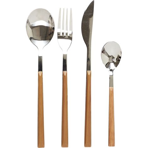 Ménagère avec manche effet bois 16 pièces (1/5)
