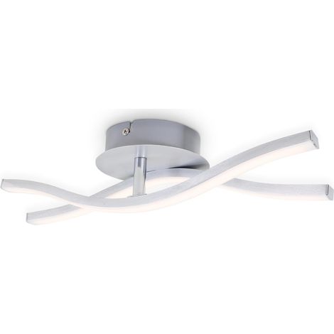 Plafonnier à 2 Ampoules LED en Aluminium 6 W 480 Lm 3 000 K 370 x 120 x 83 mm 6 W