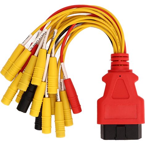 Câble OBD2 16 broches pour diagnostic auto, adaptateur universel de test d'alimentation, interface de détection informatique, fil de pontage, outil de vérification électronique. (1/5)