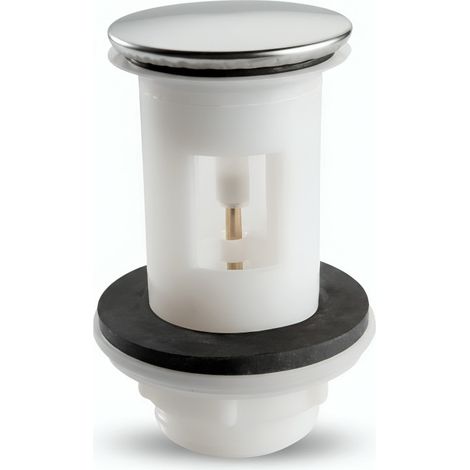 Scarico per lavabo + valvola in acciaio inox vecchio modello Porcher
