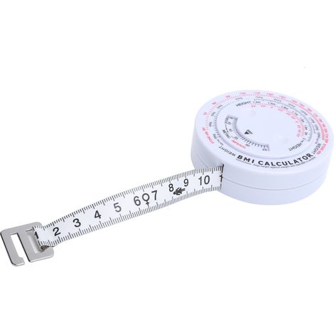 Ruban mètre 150cm BMI, mesure de masse corporelle, pied à coulisse pour graisse corporelle, calculateur de perte de poids, outil de suivi santé. (1/5)