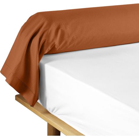 Taie de Traversin "Lina" 85x185cm Caramel (1/3)
