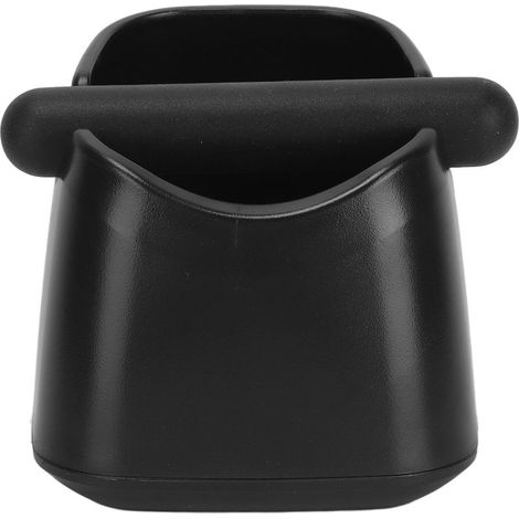 Boîte à marc de café résistante aux chutes et antidérapante, petit récipient avec barre de marc amovible, noire. (1/5)