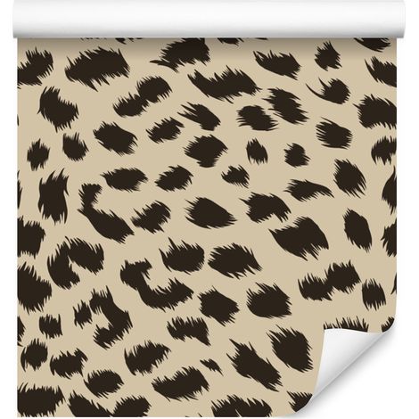 Carta da parati effetto pelle di animale, beige, marrone, ocra e ruggine, 50x1000 cm (1/5)